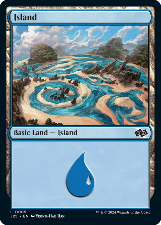 Island (85) [Foundations Jumpstart] - MTG Single
