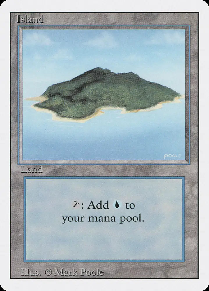 Island (Blue Sky) [Revised Edition] - MTG Single
