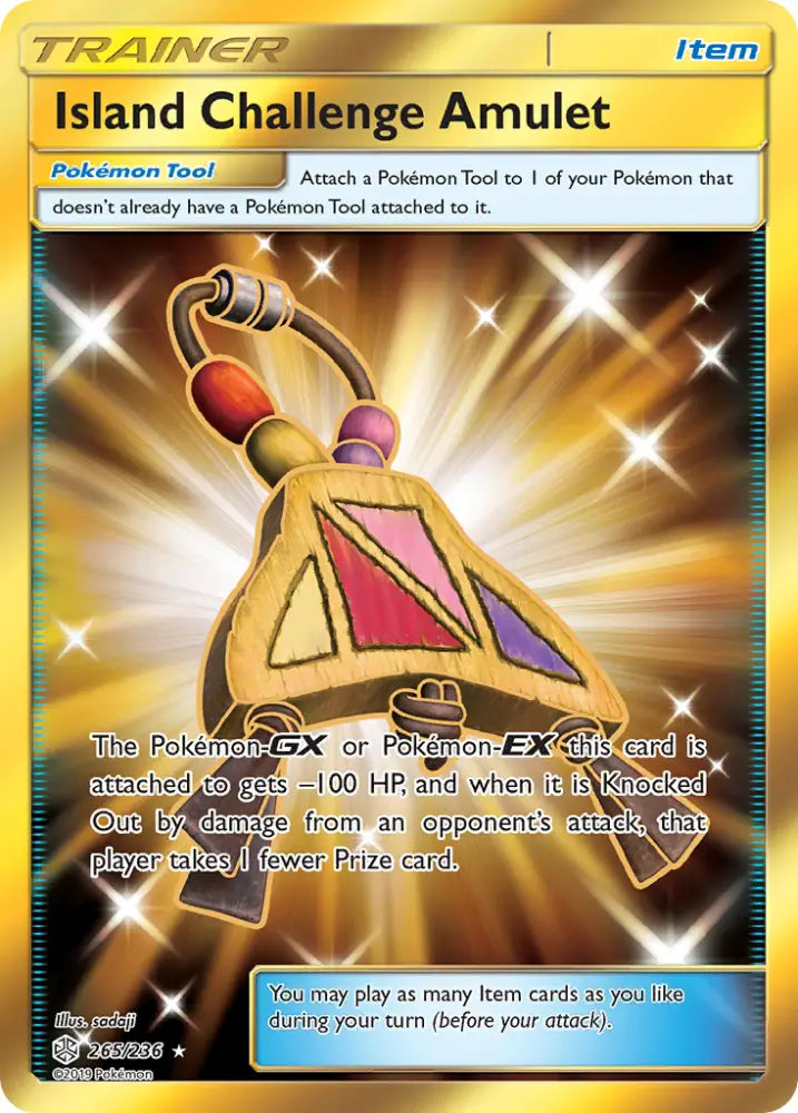 Island Challenge Amulet (265/236) [Sun & Moon: Cosmic Eclipse] - Pokemon Single