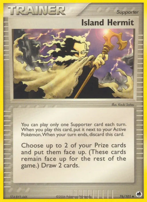 Island Hermit (76/101) [EX: Dragon Frontiers] - Pokemon Single
