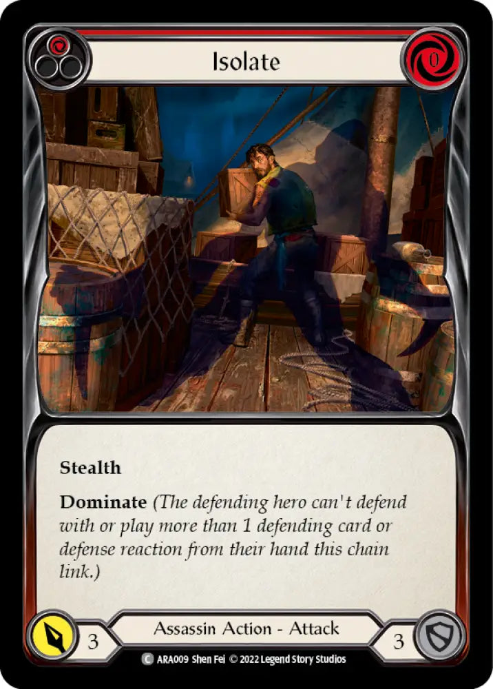 Isolate (Red) [Outsiders] (Arakni Blitz Deck) - Flesh And Blood Single