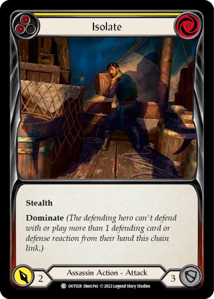 Isolate (Yellow) [Outsiders] Rainbow Foil - Flesh And Blood Single