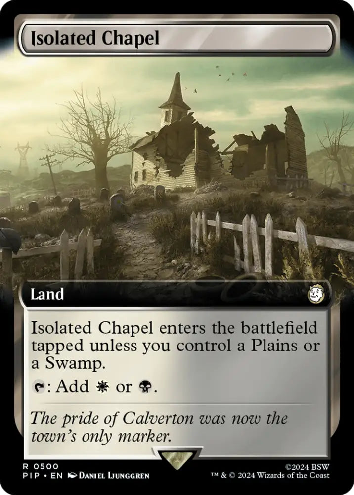 Isolated Chapel (Extended Art) [Fallout] - MTG Single