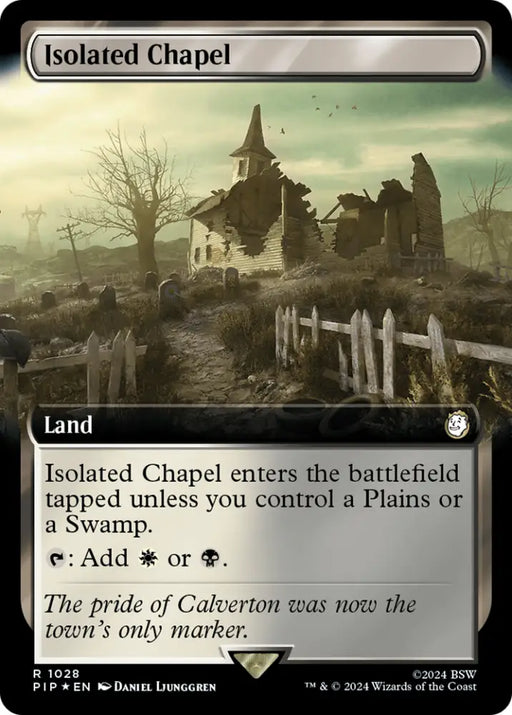 Isolated Chapel (Extended Art) (Surge Foil) [Fallout] - MTG Single