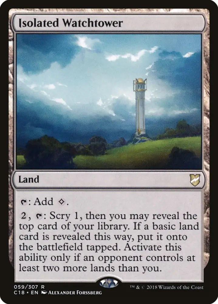 Isolated Watchtower [Commander 2018] - MTG Single