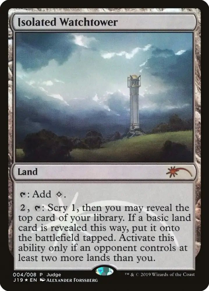 Isolated Watchtower [Judge Gift Cards 2019] - MTG Single
