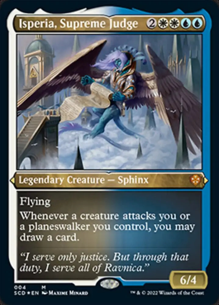 Isperia Supreme Judge (Foil Etched) [Starter Commander Decks] - MTG Single