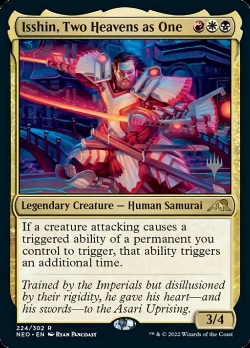 Isshin Two Heavens as One (Promo Pack) [Kamigawa: Neon Dynasty Promos] - MTG Single