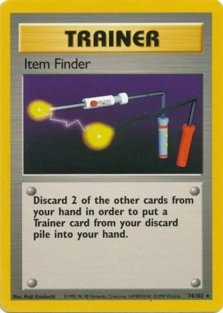 Item Finder (74/102) [Base Set Unlimited] - Pokemon Single