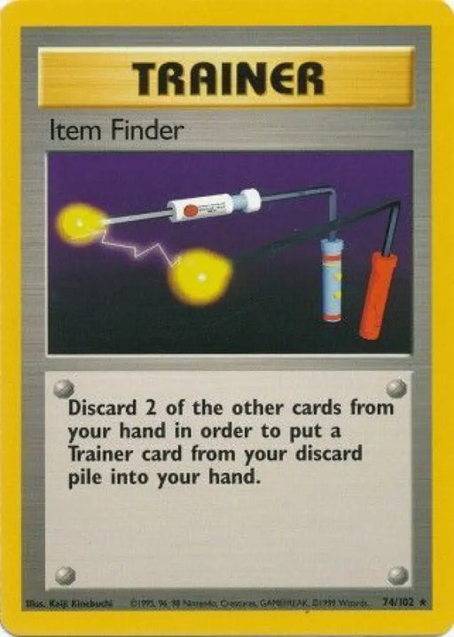 Item Finder (74/102) [Base Set Unlimited] - Pokemon Single