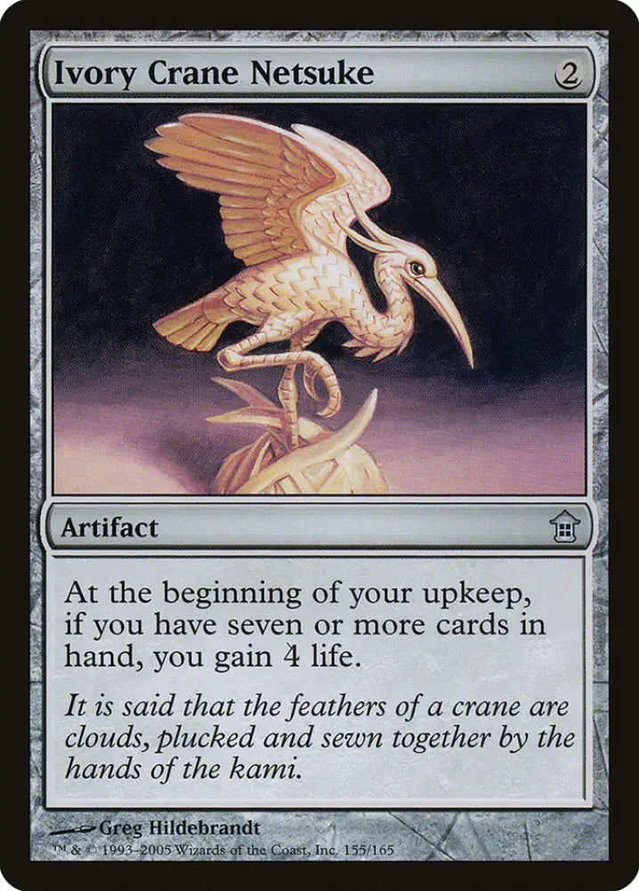 Ivory Crane Netsuke [Saviors of Kamigawa] - MTG Single