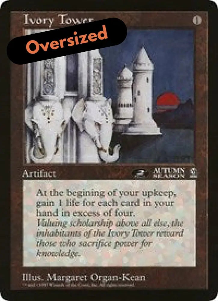 Ivory Tower (Oversized) [Oversize Cards] - MTG Single
