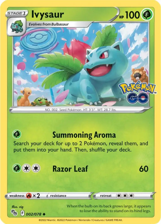 Ivysaur (002/078) [Pokémon GO] - Pokemon Single