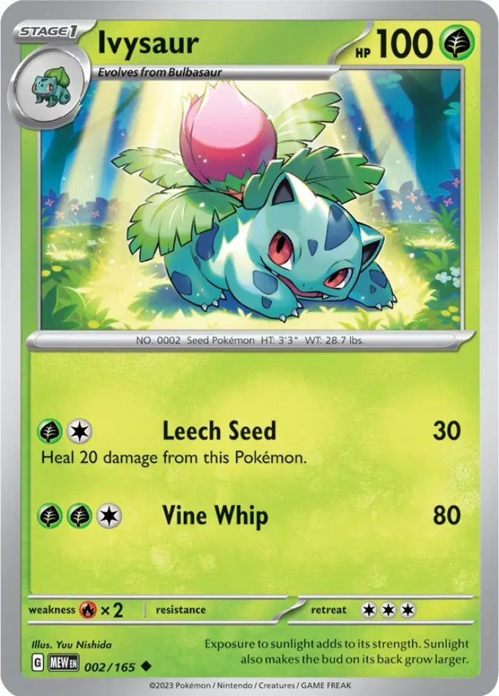 Ivysaur (002/165) [Scarlet & Violet 151] - Pokemon Single
