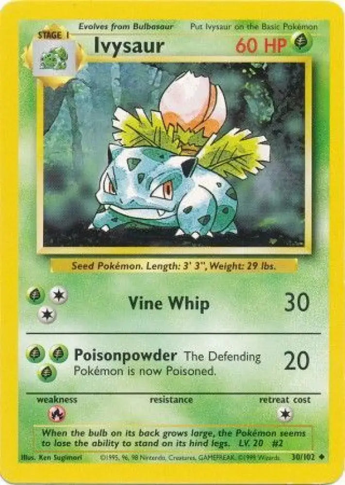 Ivysaur (30/102) [Base Set Unlimited] - Pokemon Single