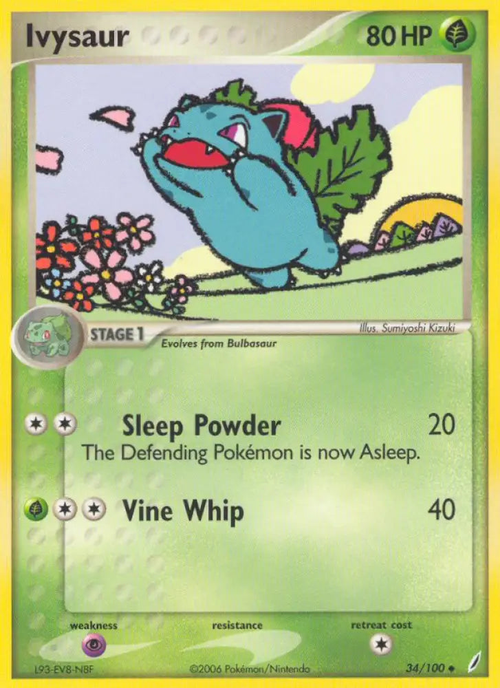 Ivysaur (34/100) [EX: Crystal Guardians] - Pokemon Single