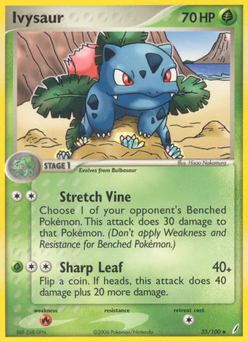 Ivysaur (35/100) [EX: Crystal Guardians] - Pokemon Single
