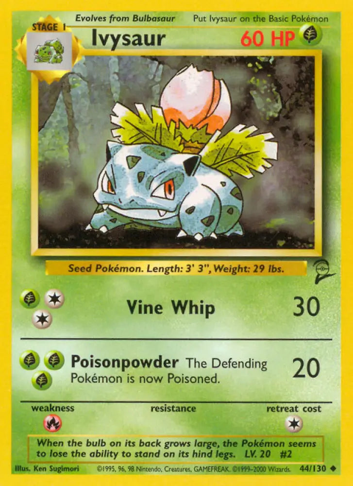 Ivysaur (44/130) [Base Set 2] - Pokemon Single