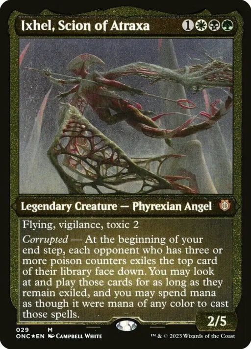Ixhel Scion of Atraxa (Foil Etched) (Display Commander) [Phyrexia: All Will Be One Commander] - MTG Single
