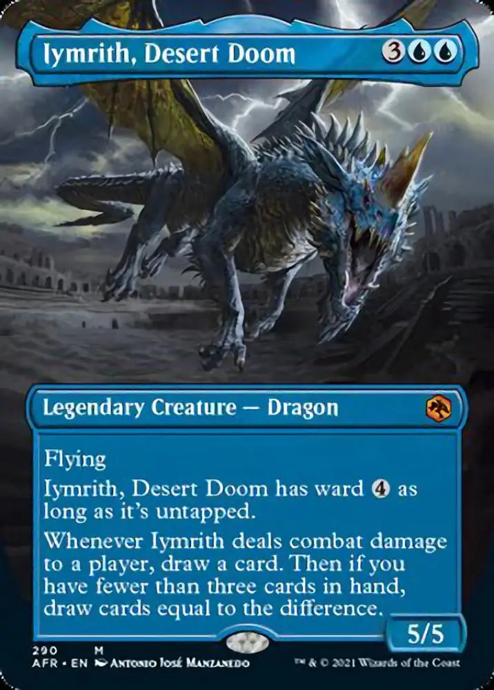 Iymrith Desert Doom (Borderless Alternate Art) [Dungeons & Dragons: Adventures in the Forgotten Realms] - MTG Single