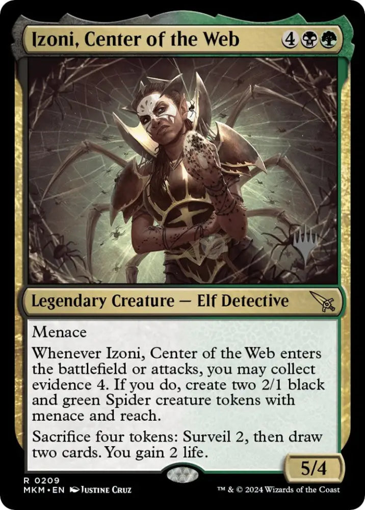 Izoni Center of the Web (Promo Pack) [Murders at Karlov Manor Promos] - MTG Single