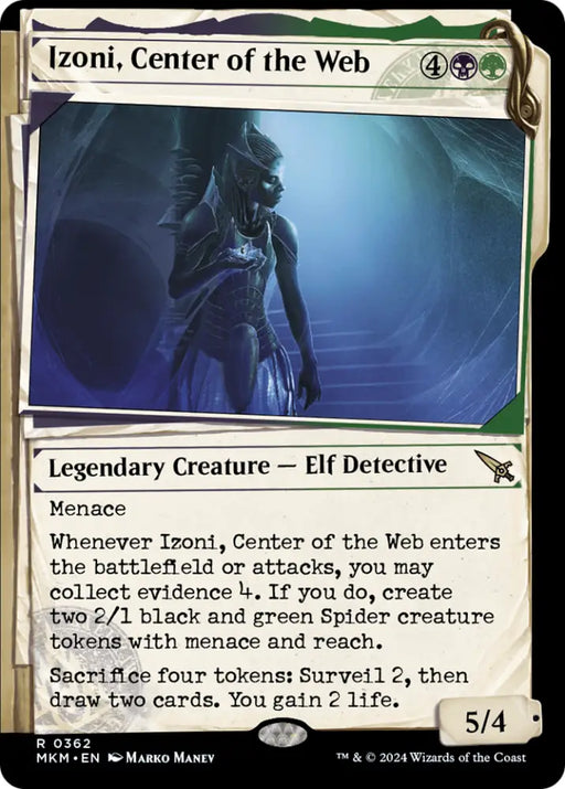 Izoni Center of the Web (Showcase) [Murders at Karlov Manor] - MTG Single