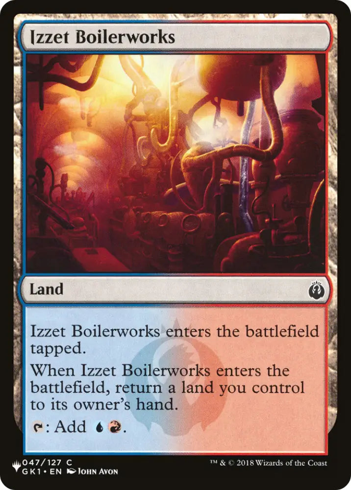 Izzet Boilerworks (GK1) [The List] - MTG Single