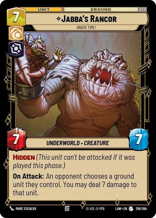 Jabba's Rancor - Snack Time! (216/264) [A Lawless Time]