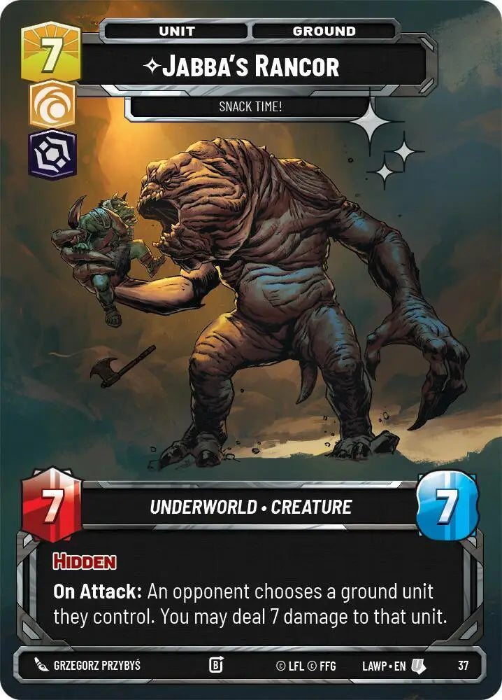 Jabba's Rancor - Snack Time! (Foil) (37) [A Lawless Time - Weekly Play Promos]
