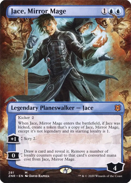 Jace Mirror Mage (Borderless) [Zendikar Rising] - MTG Single
