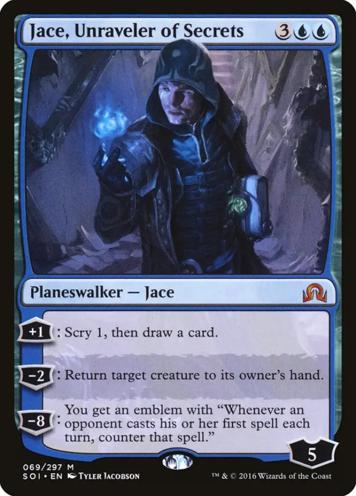 Jace Unraveler of Secrets [Shadows over Innistrad] - MTG Single