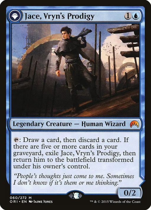 Jace Vryn’s Prodigy // Jace Telepath Unbound [Magic Origins] - MTG Single
