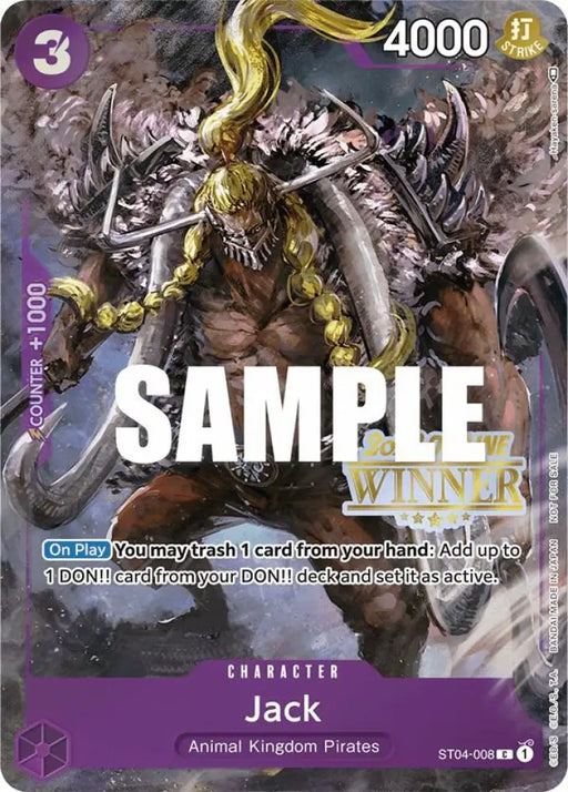 Jack (Offline Regional 2023) [Winner] (ST04-008) [One Piece Promotion Cards]