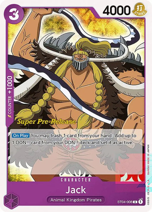 Jack (ST04-008) [Super Pre-Release Starter Deck 4: Animal Kingdom Pirates]