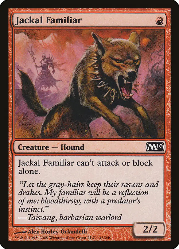 Jackal Familiar [Magic 2010] - MTG Single