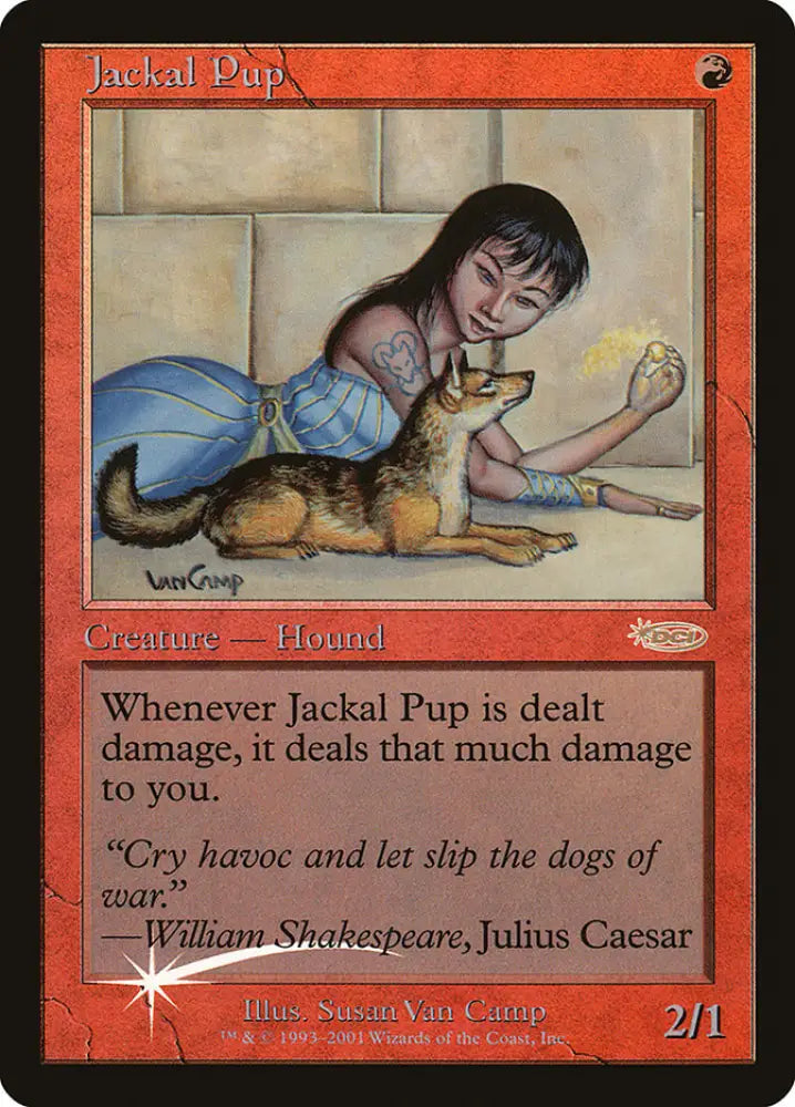 Jackal Pup [Friday Night Magic 2001] - MTG Single