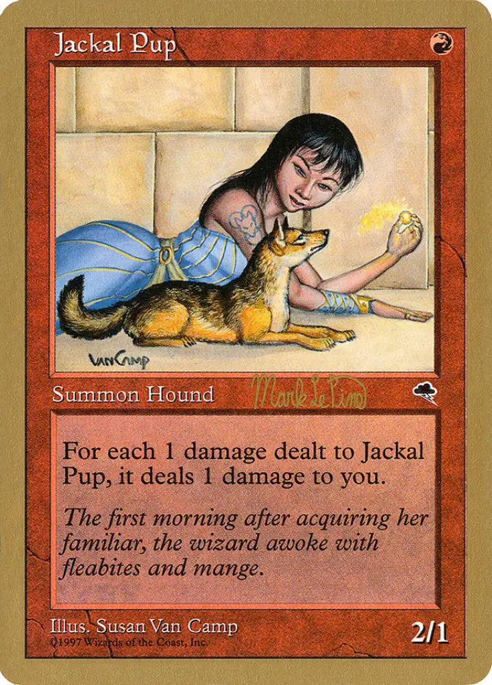 Jackal Pup (Mark Le Pine) [World Championship Decks 1999] - MTG Single