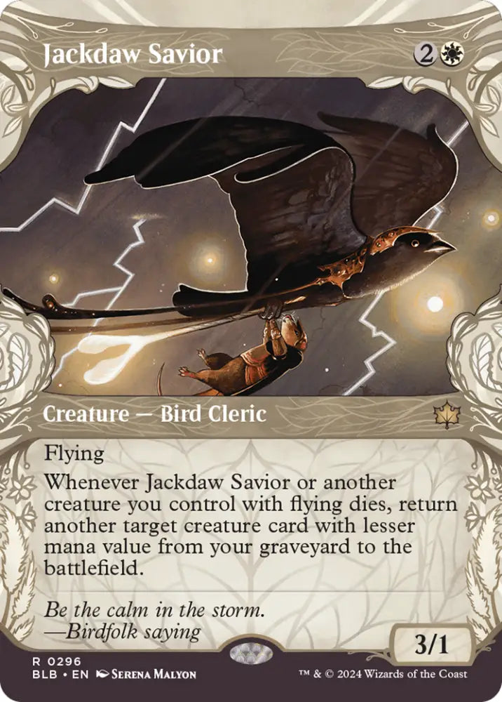 Jackdaw Savior (Showcase) [Bloomburrow] - MTG Single