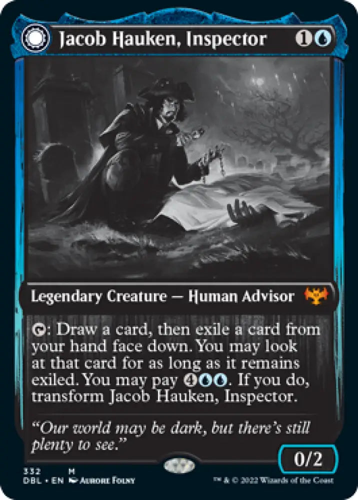 Jacob Hauken Inspector // Hauken’s Insight [Innistrad: Double Feature] - MTG Single