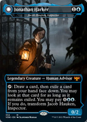 Jacob Hauken Inspector // Hauken’s Insight - Jonathan Harker // Harker’s Obsessive Inquiry [Innistrad: Crimson Vow]