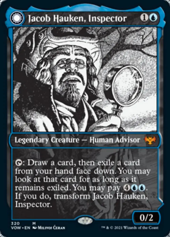 Jacob Hauken Inspector // Hauken’s Insight (Showcase Eternal Night) [Innistrad: Crimson Vow] - MTG Single