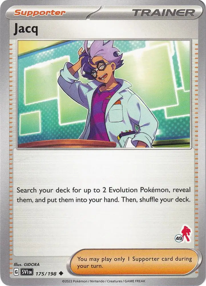 Jacq (175/198) (Armarouge Stamp #49) [Battle Academy 2024] - Pokemon Single
