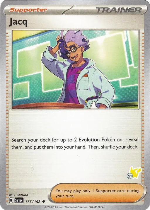 Jacq (175/198) (Pikachu Stamp #51) [Battle Academy 2024] - Pokemon Single