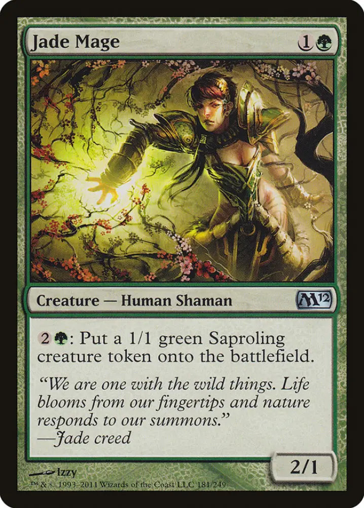 Jade Mage [Magic 2012] - MTG Single