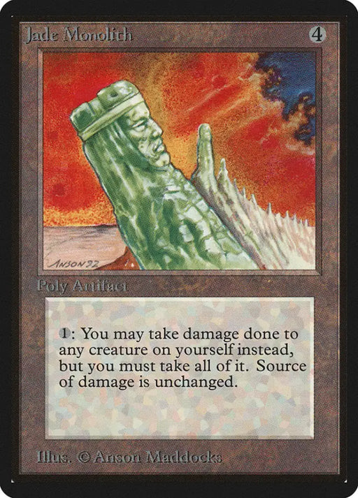 Jade Monolith [Beta Edition] - MTG Single