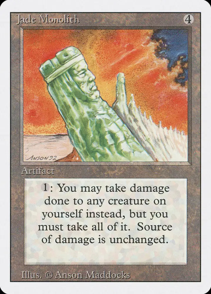Jade Monolith [Revised Edition] - MTG Single