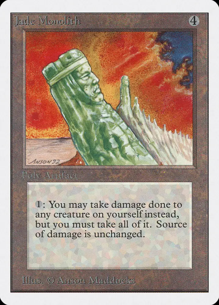 Jade Monolith [Unlimited Edition] - MTG Single