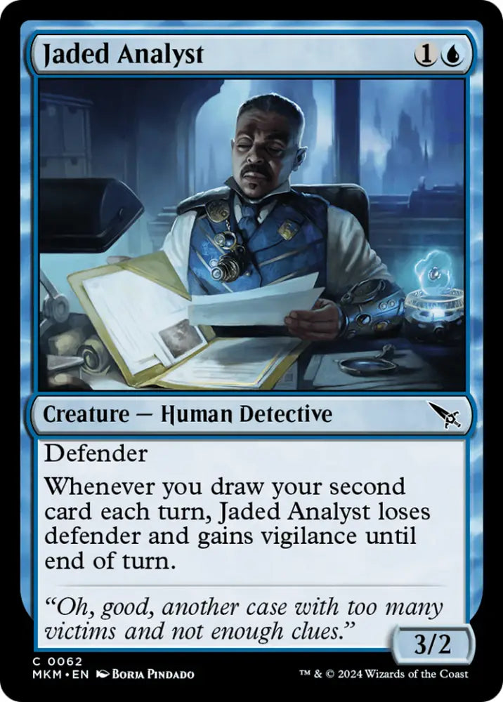 Jaded Analyst [Murders at Karlov Manor] - MTG Single