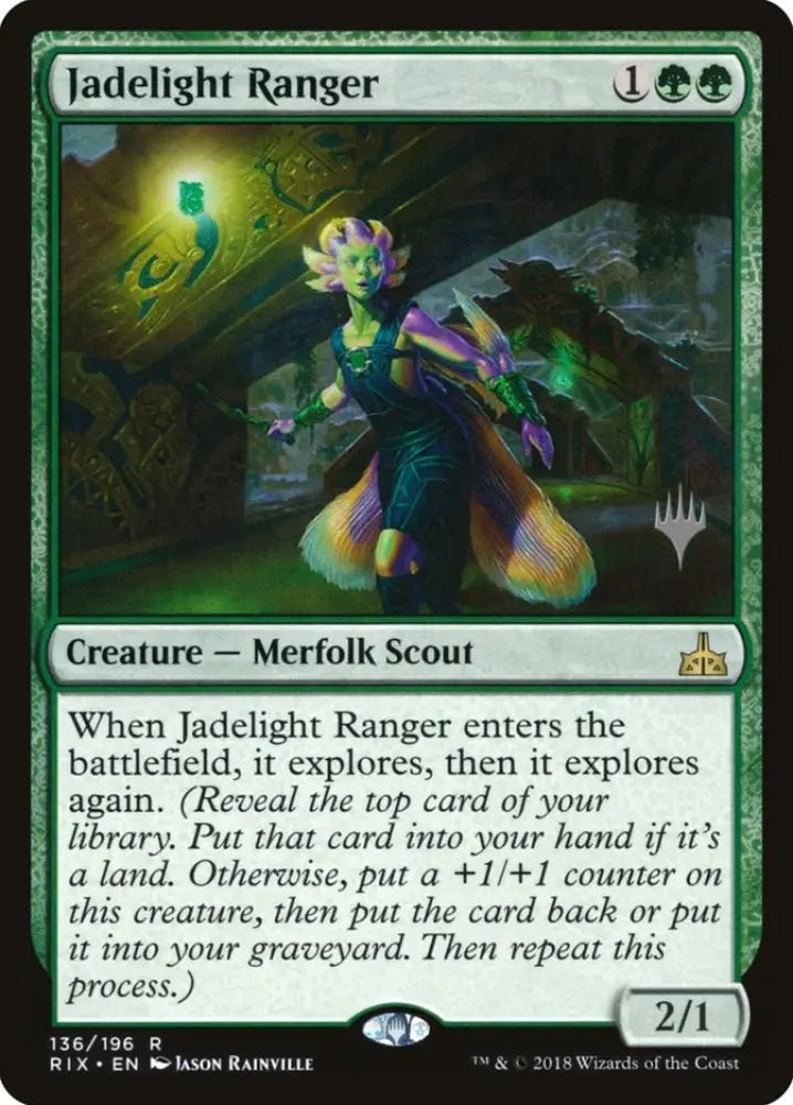 Jadelight Ranger (Promo Pack) [Rivals of Ixalan Promos] - MTG Single