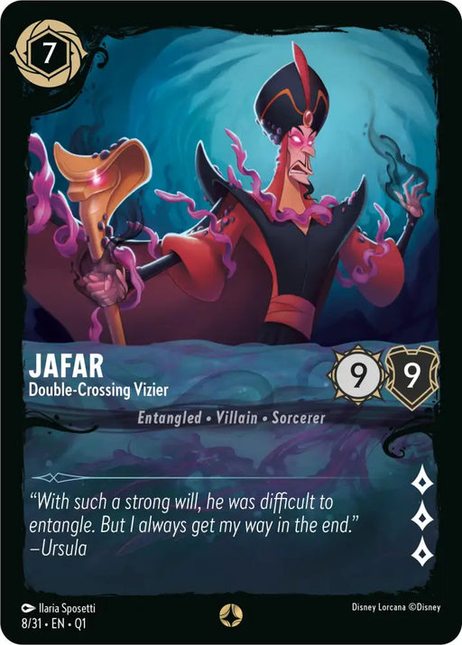 Jafar - Double-Crossing Vizier (8/31) [Illumineer’s Quest: Deep Trouble] - Lorcana Single
